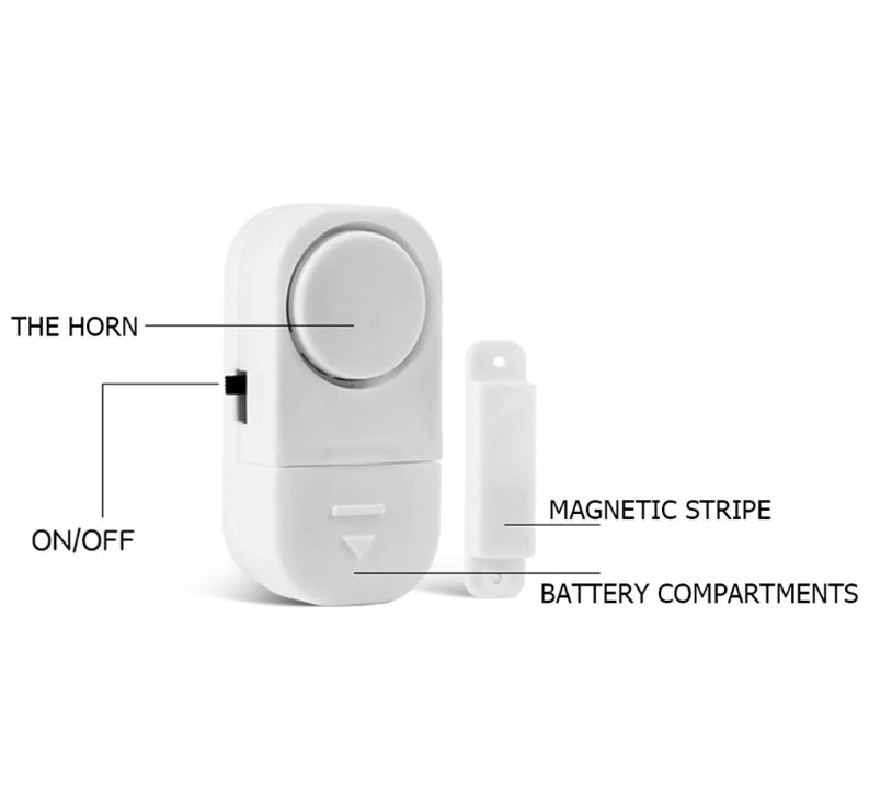Perssia SecureGuard™ Door & Window Alarm Set 6 PCS WIRELESS Home Window Door Burglar Security ALARM System Magnetic Sensor - PERSSIA
