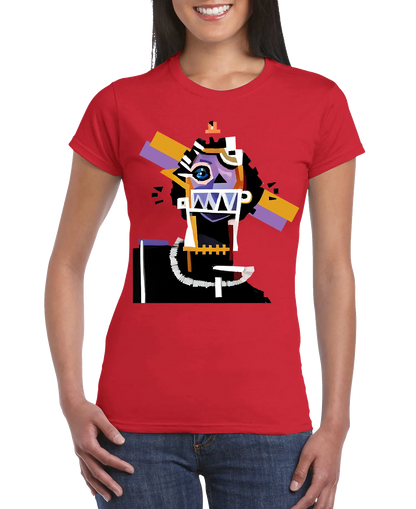 Neocubism Artwork Women Slim Fit T-shirt