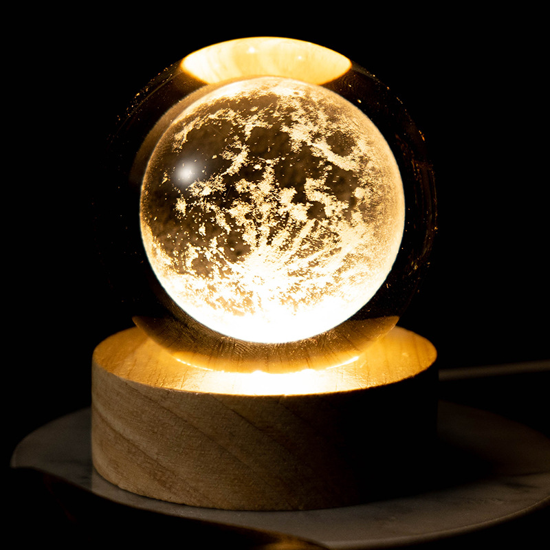 Perssia AstroGlobe™ — 3D Solar System Crystal Ball Lamp (7‑Color LED) - PERSSIA