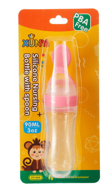 Perssia BabyEase™ — Silicone Feeding Bottle &amp; Rice Cereal Spoon Set - PERSSIA