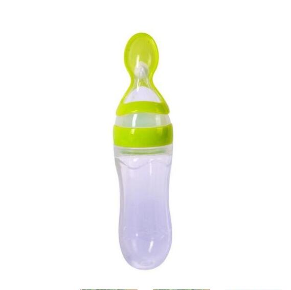 Perssia BabyEase™ — Silicone Feeding Bottle &amp; Rice Cereal Spoon Set - PERSSIA
