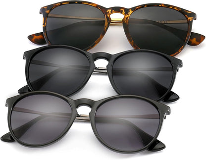 Premium Vintage round Sunglasses for Women Men Classic Retro Trendy Style