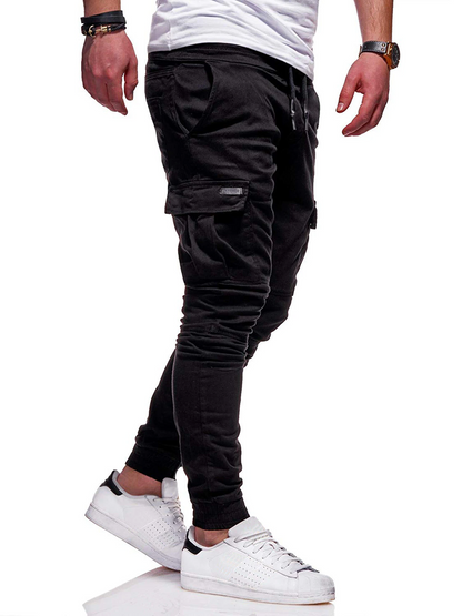 Men's Casual Joggers Pants Sweatpants Cargo Combat Loose Sport Workout Trousers-US