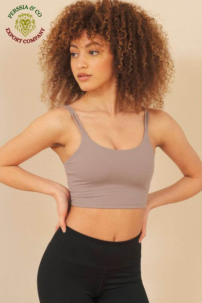 Get Ready to Sweat in Style with the Naomi Double Strap Sports Bra! 💪✨