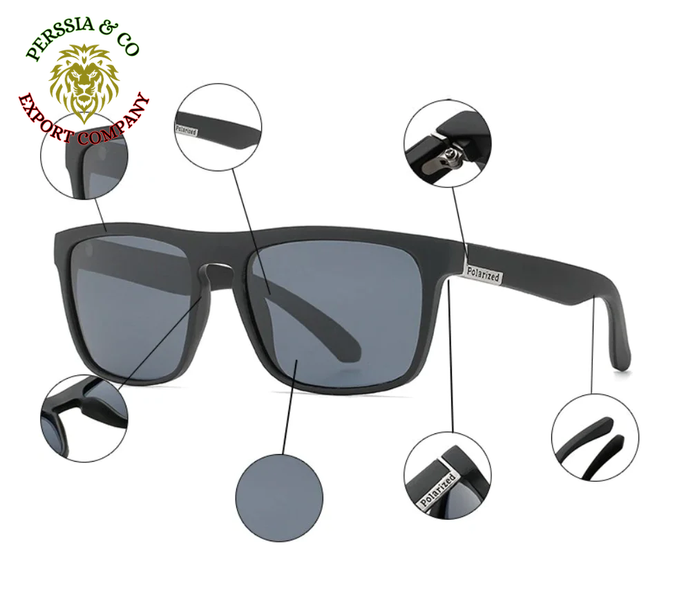 Square Polarized Sunglasses for Men Women Outdoor Sports Driving Glasses Golfing
