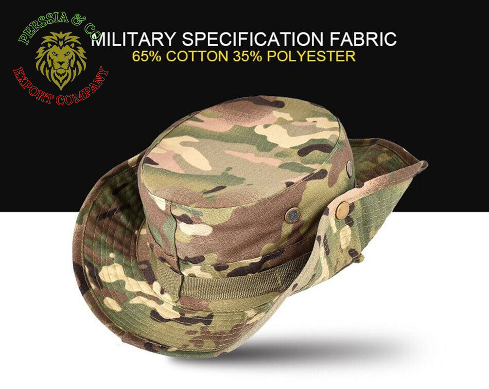 Boonie Bucket Hats Outdoor Fishing Hunting Wide Brim Mesh Camo Safari Sun Cap
