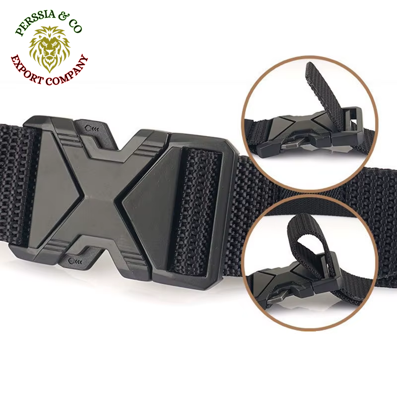 The New Men'S 125Cm Buckle Belt Nylon Braided Lightweight Breathable Daily Commuter Men'S Belt