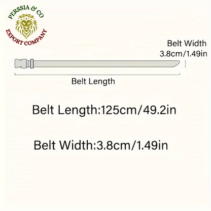 The New Men'S 125Cm Buckle Belt Nylon Braided Lightweight Breathable Daily Commuter Men'S Belt