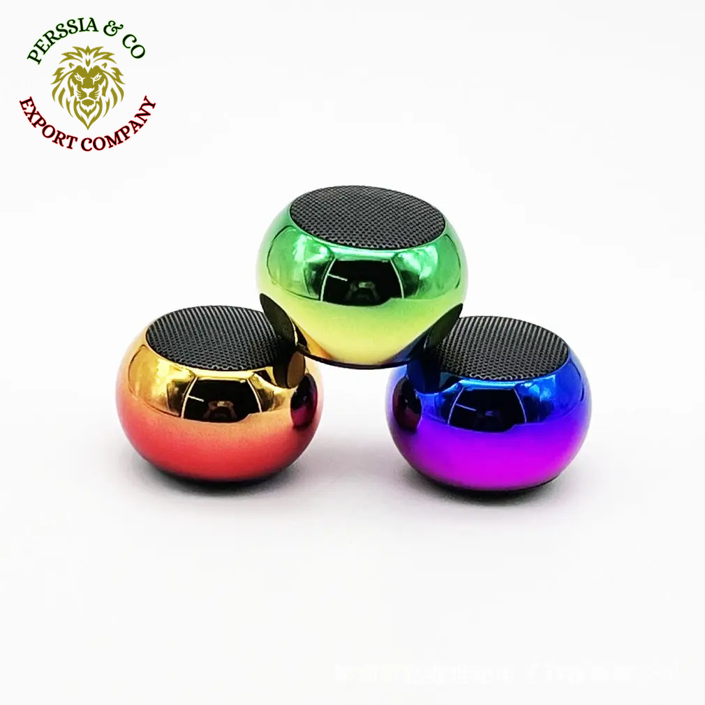 Wireless Bluetooth Speaker Portable Small Steel Gun Metal Heavy Stereo Surround Subwoofer Outdoor Mini Bluetooth Small Speaker