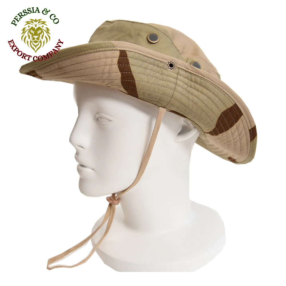 Boonie Bucket Hats Outdoor Fishing Hunting Wide Brim Mesh Camo Safari Sun Cap